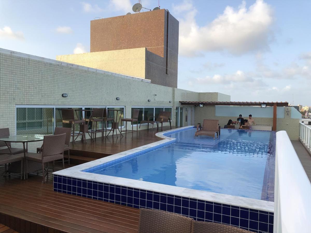 Confortavel Flat Com Piscina De Borda Infinita Na Cobertura Кабеделу Экстерьер фото